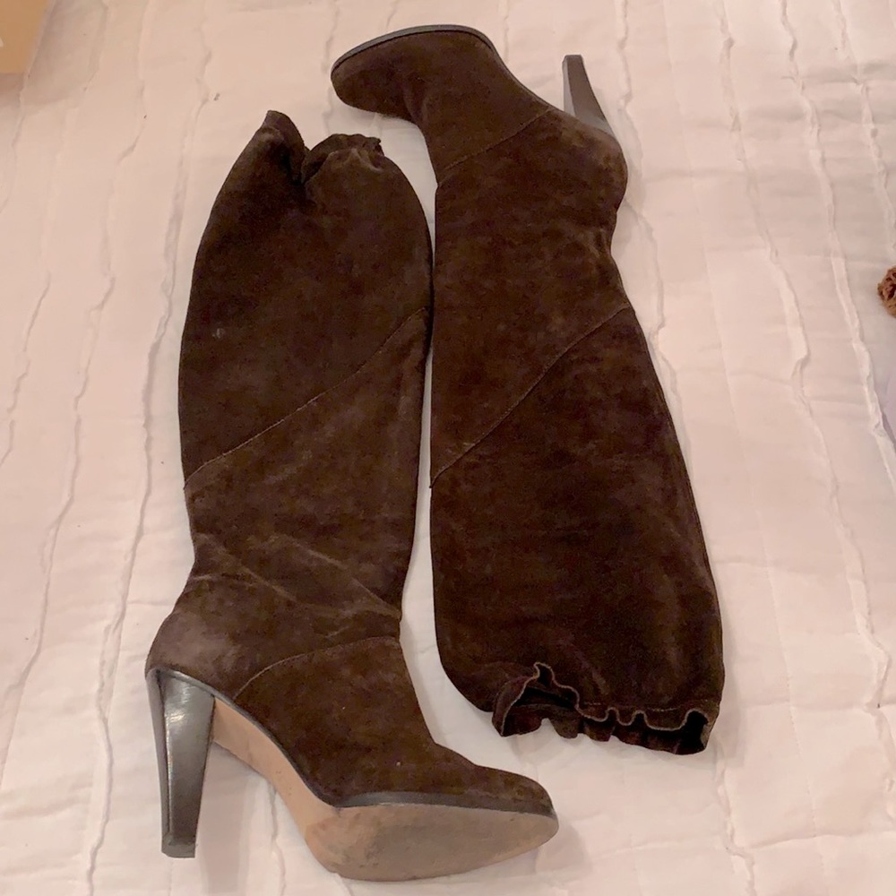 Olivia Chocolate Suede Boots